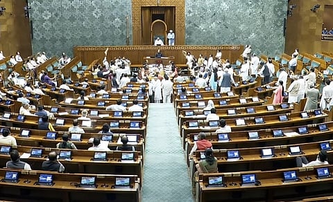 Lok Sabha adjourned for the day amid protests by Opposition till 11 am on August 5.