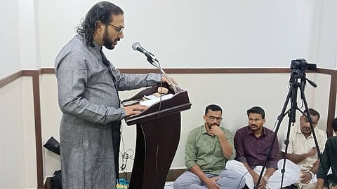 C H Musthafa Moulavi, an Islamic scholar during the all religions juma