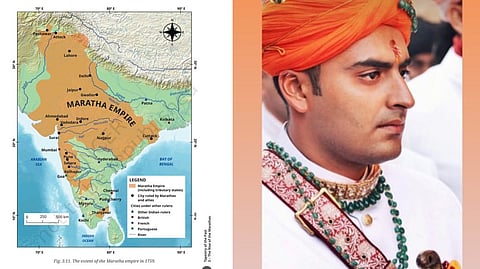 Chaitanya Raj Singh of Jaisalmer's former royal family protested a Class 8 NCERT textbook map showing the princely state as part of the Maratha Empire.