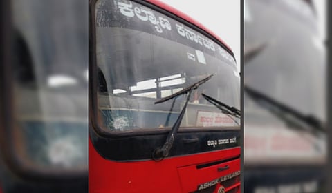 Fortunately, no injuries were reported as the bus was carrying only 20 to 25 passengers at the time.