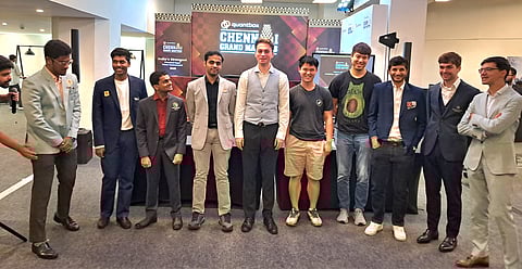 Participants from the Masters category in Chennai on Tuesday