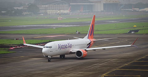 FILE -A plane from India's newest airline Akasa Air prepares for take off from the Chhatrapati Shivaji Maharaj International Airport