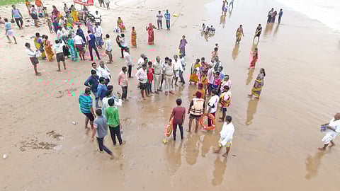 Bapatla district uses drones to rescue people from drowning at various beaches in the district.