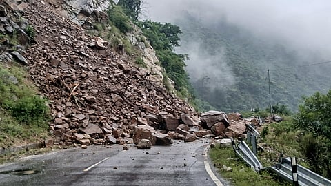 After digging several feet below the surface, an ancient Shiva temple was uncovered, with a structure similar to the Kedarnath temple.
