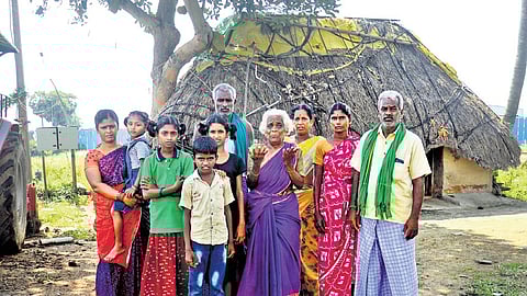 E Selvam and E Ravichandran along with other members of their family.