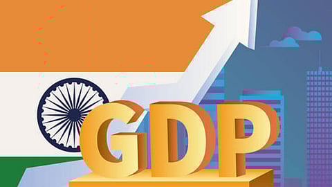 The GDP deflator, which adjusts nominal GDP for inflation, fell sharply as both the wholesale price index (WPI) and the consumer price index (CPI) inflation moderated in April-June.