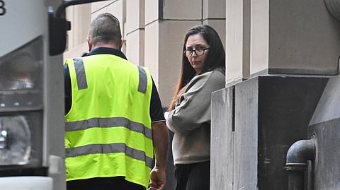 Erin Patterson leaves a court in Melbourne, Australia, on April 15, 2025.