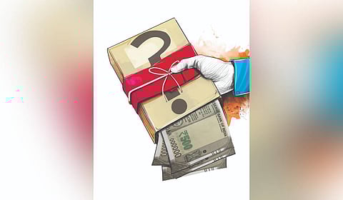 Additionally, Rs 37,850 was seized from the record rooms of seven sub-registrar offices, and an unaccounted Rs 15,190 was recovered from four officials.