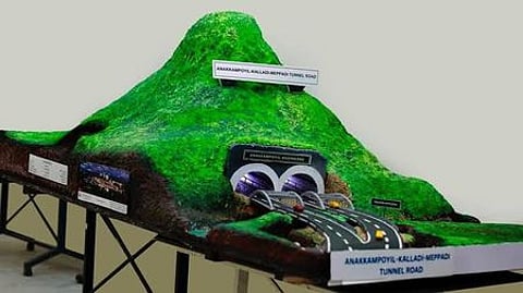 Conceptual representation of the Kozhikode-Wayanad twin tunnel road.