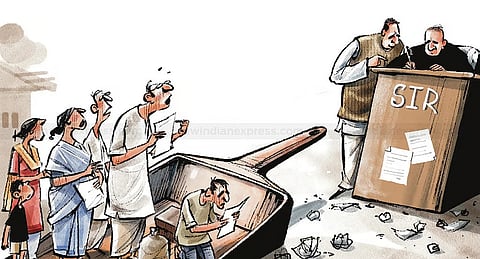 There are 65 lakh fewer voters listed in the draft rolls in comparison to the voter list prepared earlier this year