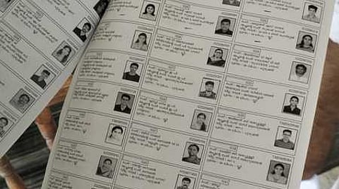 Image of voters' list used for representational purposes only.