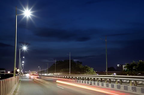 The electricity bills for streetlights in June, July, and August stood at Rs 1.29 crore, Rs 1.32 crore, and Rs 1.27 crore, respectively.