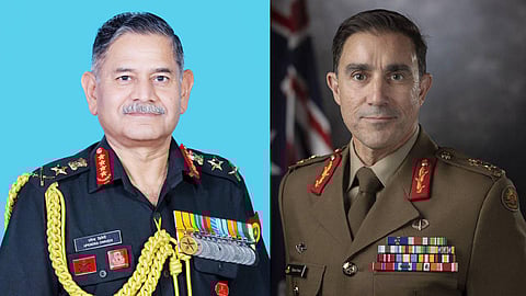 Gen Upendra Dwivedi, Chief of the Army Staff, Indian Army and Lt Gen Simon Stuart, Chief of Army, Australian Army.