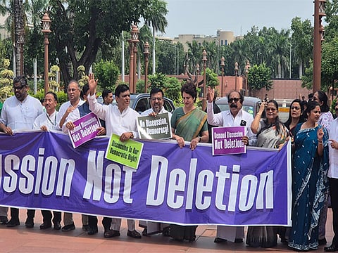 Security has been tightened in Delhi ahead of the protest march.