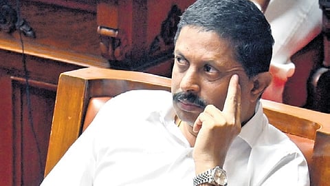 Urban Development Minister Byrathi Suresh attends the Council session on Tuesday.