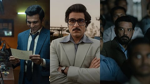 (from left)_ Pratik Gandhi, Sunny Hinduja and Anup Soni in Saare Jahan Se Accha