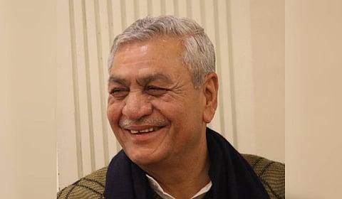 Uttar Pradesh sugarcane development and sugar industry minister Laxmi Narayan Chaudhary.