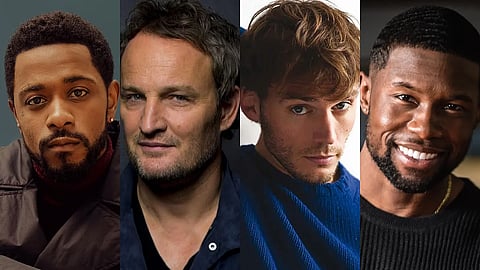 (L to R) LaKeith Stanfield, Jason Clarke, Sam Claflin, Trevante Rhodes