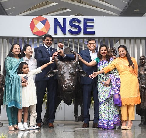JSW listing ceremony at NSE