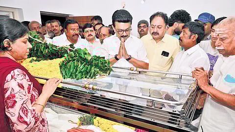 CM Stalin said Ganesan had friends cutting across political lines