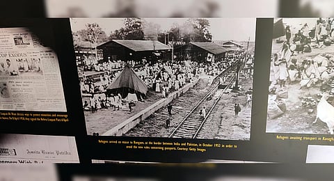 Pictures of the partition are displayed in a mobile Partition Museum.