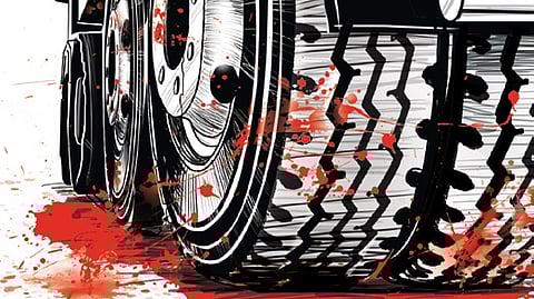 The two deceased have been identified as Neelavva Haradolli of Guledgudda village in Bagalkot and Agirajavva Badanur from Jalihal village, while one person has not been identified yet.