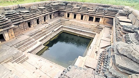 Sadhus from across India used to chant slokas in the meditation rooms around the Japada Bavi at Dambal village in Gadag district
