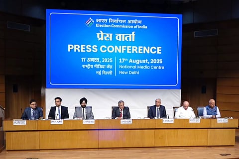 ECI press conference: CEC defends poll body, asks parties to flag errors in Bihar voter rolls before Sept 1