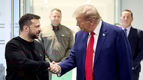Donald Trump on Thursday said he had a good meeting with Ukrainian President Volodymyr Zelenskyy,
