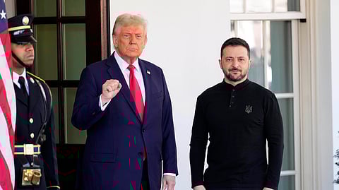 US President Donald Trump and Ukraine President Volodymyr Zelenskyy