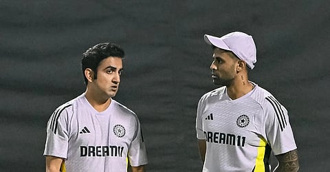 Head coach Gautam Gambhir with India T20I captain Suryakumar Yadav