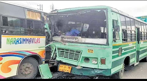 Dr S Manikumar was walking from the Chengalpattu Railway Station to the GH when the bus hit him, police said