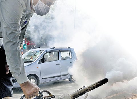 Civic teams have also intensified their anti-larva spray drives across the national capital.