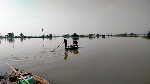 Water from the Sutluj river has engulfed border villages of Gatti Rajo Ke (situated on the zero line), Nihala Lavera, Dheera Ghara, Kutabdeen Wala, Ruknewala and Kamala Bodla in Ferozepur district.