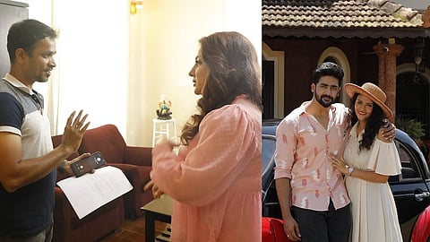 Paramesh with Kamarottu 2 star Priyanka Upendra