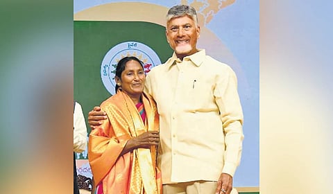 CM Nara Chandrababu Naidu formally launches the implementation of P4 programme in Mangalagiri.