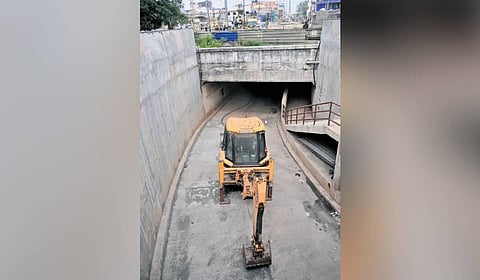 Officials said nearly 90% of the work on the 250-metre-long subway has been completed.
