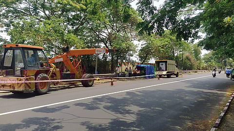 Work on PNG going on in Thiruvananthapuram stretches.