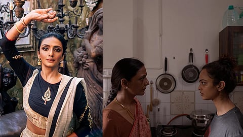 Actor Shanthi Priya and a still from Bad Girl