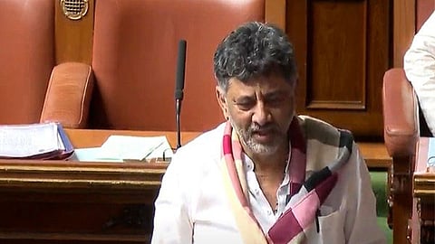 Karnataka: DK Shivakumar recites RSS anthem in Assembly amid debate over Bengaluru stampede.