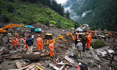Search and rescue operation underway at cloudburst-hit Chisoti village, in Jammu and Kashmir's Kishtwar district