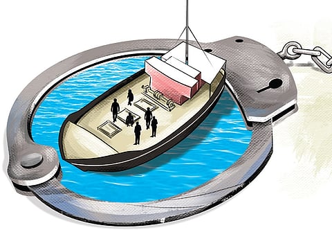 Sri Lankan court imposes penalty on seven Indian fishermen for alleged IMBL violation