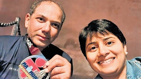 IGP Sandeep Patil with wife Poonam