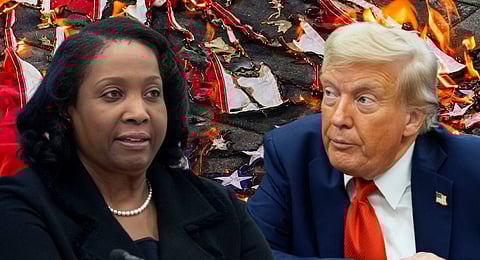 After calling for her resignation last week, Trump posted a letter on Monday evening to his Truth Social platform purporting to have fired Cook "effective immediately."