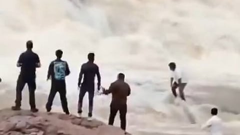 Kundu was swept away by the strong currents, and those at the spot tried to rescue him but only to fail