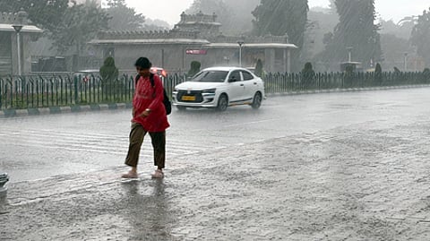 Bengaluru witnessed heavy showers across many parts in the city on Monday afternoon, September 1, 2025
