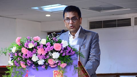 The former CJI spoke of his two beloved daughters, Priyanka and Mahi, and their battle with nemaline myopathy (Photo | Special arrangement)