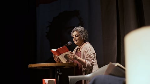 Author Arundhati Roy at Oddbird Theatre, Delhi