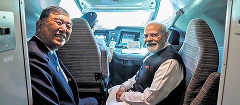 Modi, accompanied by his Japanese counterpart Shigeru Ishiba, travelled by bullet train to the city, marking a symbolic and productive end to his trip, focused on elevating India-Japan ties in several key sectors.