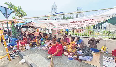 The workers, many of whom said that they could not read, signed the documents believing they were still being retained as temporary staff under the GCC for Rs 23,000 salary per month, they said.